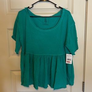 NWT We The Free Teal shirt, Size M